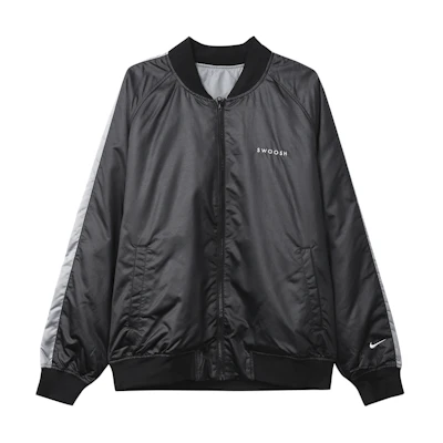 Nike Reversible Winter Jacket Black - Casual Big Swoosh Puffer Coat. DO2889-010