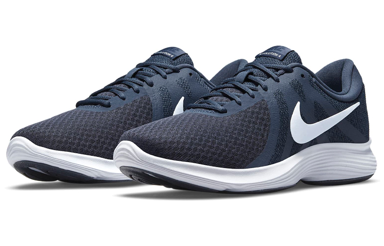 Lookbook Nike REVOLUTION 4 舒適 透氣輕便 低筒 跑步鞋 男款 午夜藍