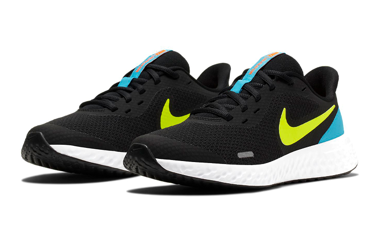 (Youth) Nike Revolution 5 'Black Yellow Blue' 圖 3