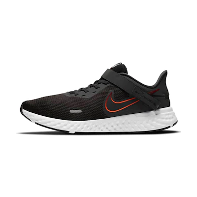 Nike Revolution 5 FlyEase 'Black White Orange'