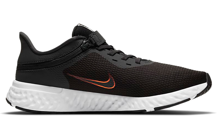 Nike Revolution 5 FlyEase 'Black White Orange' 圖 2