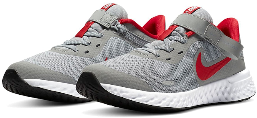 (JR) Nike Revolution 5 FlyEase 'Gris Rojo' CQ4649-013 Lookbook (JR) Nike Revolution 5 FlyEase 'Gris Rojo' CQ4649-013