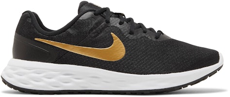 Nike Revolution 6 'Black Metallic Gold' DC3728-002 Nike Revolution 6 'Black Metallic Gold' DC3728-002
