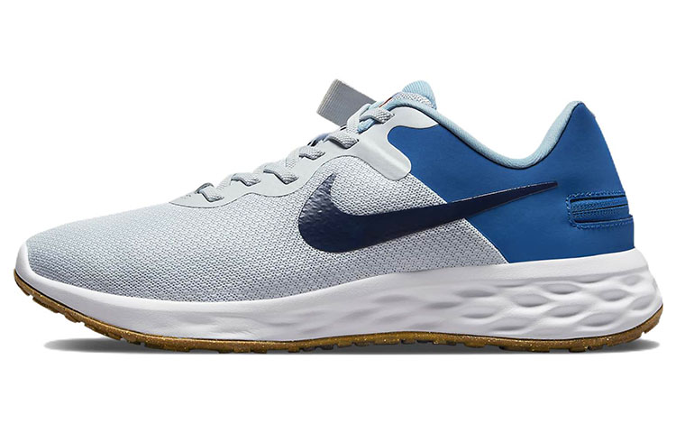 Nike Revolution 6 FlyEase Next Nature 'Pure Platinum Dark Marina Blue' DC8992-002