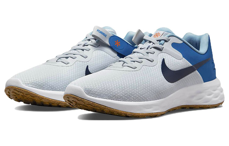 Lookbook Nike Revolution 6 FlyEase Next Nature 'Pure Platinum Dark Marina Blue' Malaysia DC8992-002