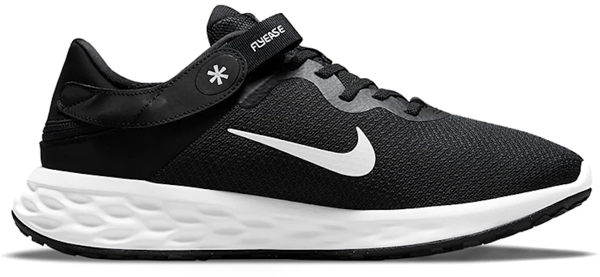 Nike Revolution 6 FlyEase Next Nature 低幫運動跑步鞋 黑白 可回收材料 Order Nike Revolution 6 FlyEase Next Nature 低幫運動跑步鞋 黑白 可回收材料