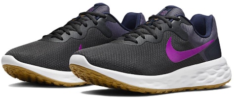Nike Revolution 6 Next Nature 'Anthracite Vivid Purple' Lelaki/Wanita DC3728-011 Lookbook Nike Revolution 6 Next Nature 'Anthracite Vivid Purple' Lelaki/Wanita DC3728-011