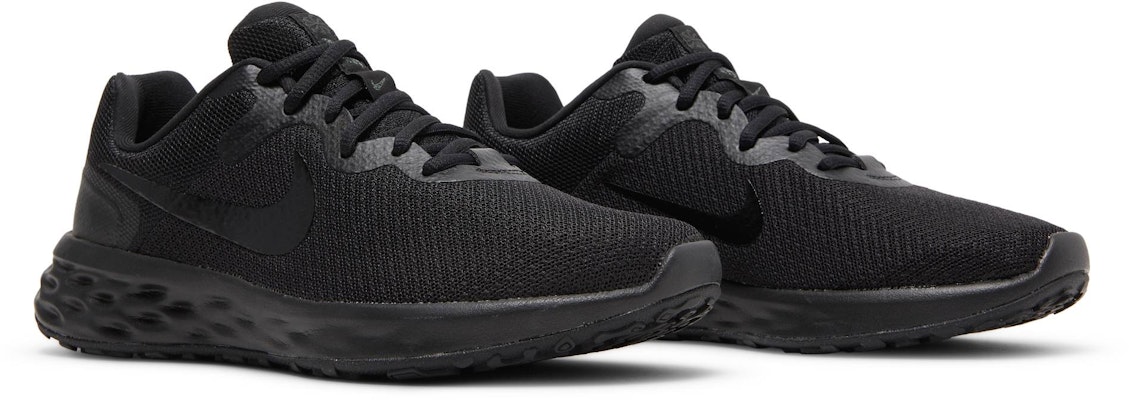 (W) Nike Revolution 6 Next Nature 'Triple Black' Lelaki Hitam Sepenuhnya DC3729-001 Cheap (W) Nike Revolution 6 Next Nature 'Triple Black' Lelaki Hitam Sepenuhnya DC3729-001