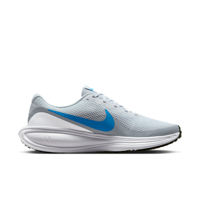 Lookbook Nike Revolution 8 Platinum/Wolf Grey/Putih/Biru Hero HJ9198-006