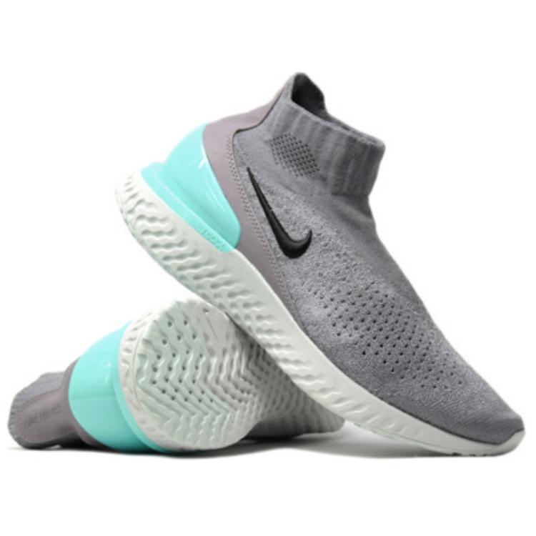 Shop Nike Rise React Flyknit 'Gunsmoke' Gris Humo AV5554-002