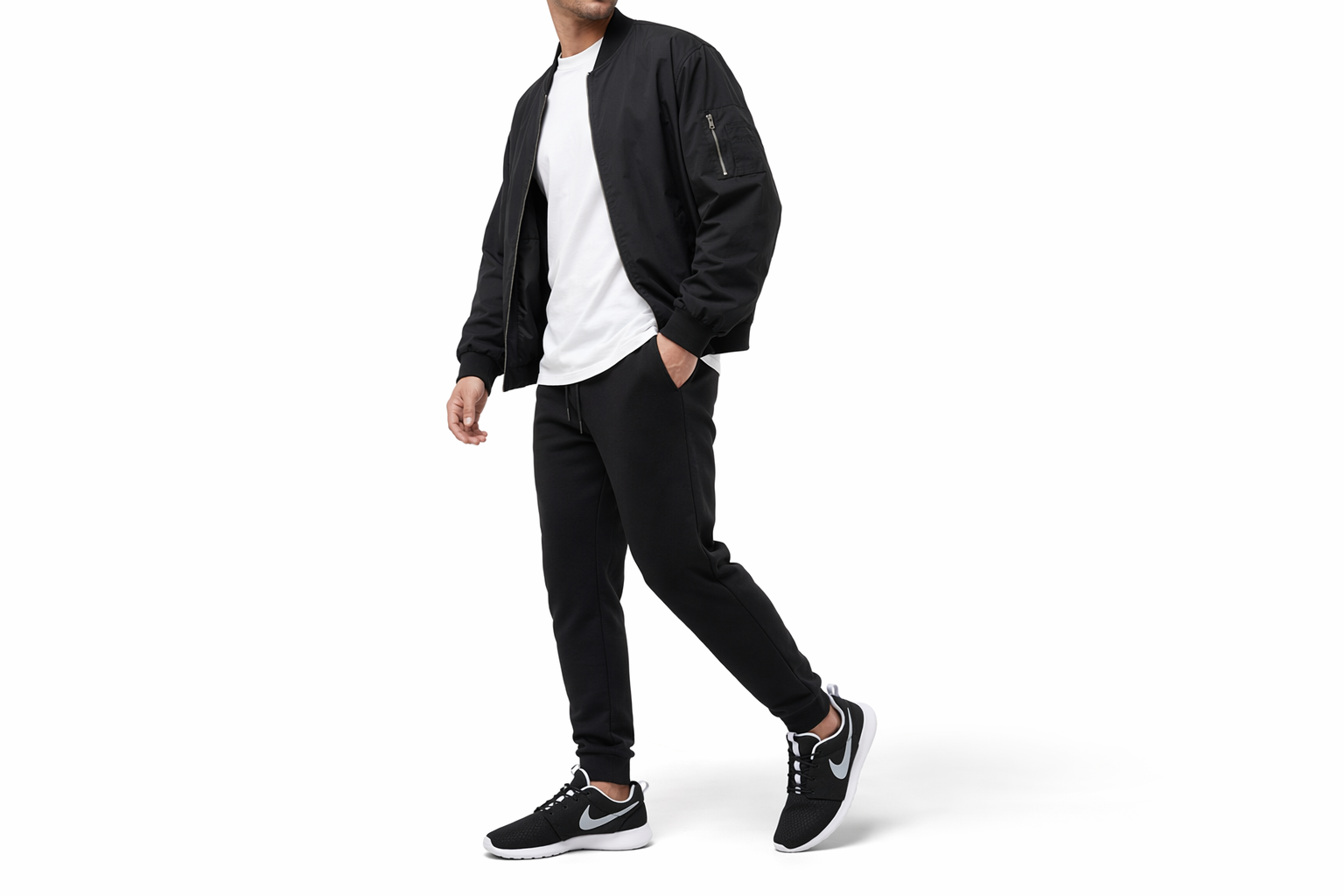 Order Nike Roshe One 低筒 跑步鞋 男款 黑銀