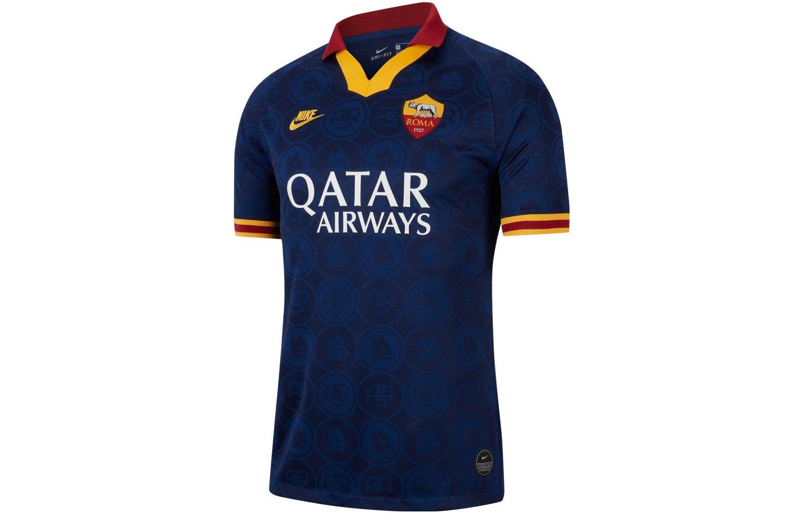 Nike Roma 2019/20 Third Soccer Jersey  Navy Blue AT0034-493