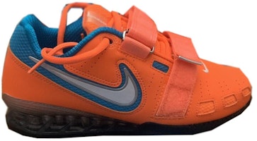 Nike Romaleos 2 'Total Orange Blue Lagoon' Lelaki Wanita Sukan Fitness. 476927-814 Order Nike Romaleos 2 'Total Orange Blue Lagoon' Lelaki Wanita Sukan Fitness. 476927-814