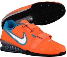 Nike Romaleos 2 'Total Orange Blue Lagoon' Lelaki Wanita Sukan Fitness. 476927-814 Shop Nike Romaleos 2 'Total Orange Blue Lagoon' Lelaki Wanita Sukan Fitness. 476927-814
