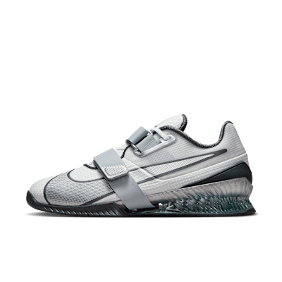 Nike Romaleos 4 Weightlifting Shoes White/Anthracite/Wolf Gray/Metallic Silver FZ8663-100
