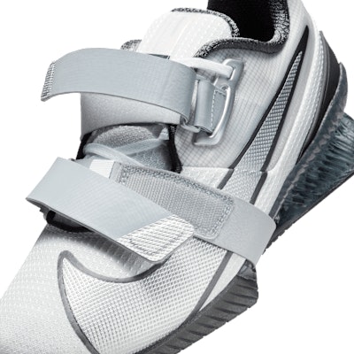 Nike Romaleos 4 Weightlifting Shoes White/Anthracite/Wolf Gray/Metallic Silver FZ8663-100 1