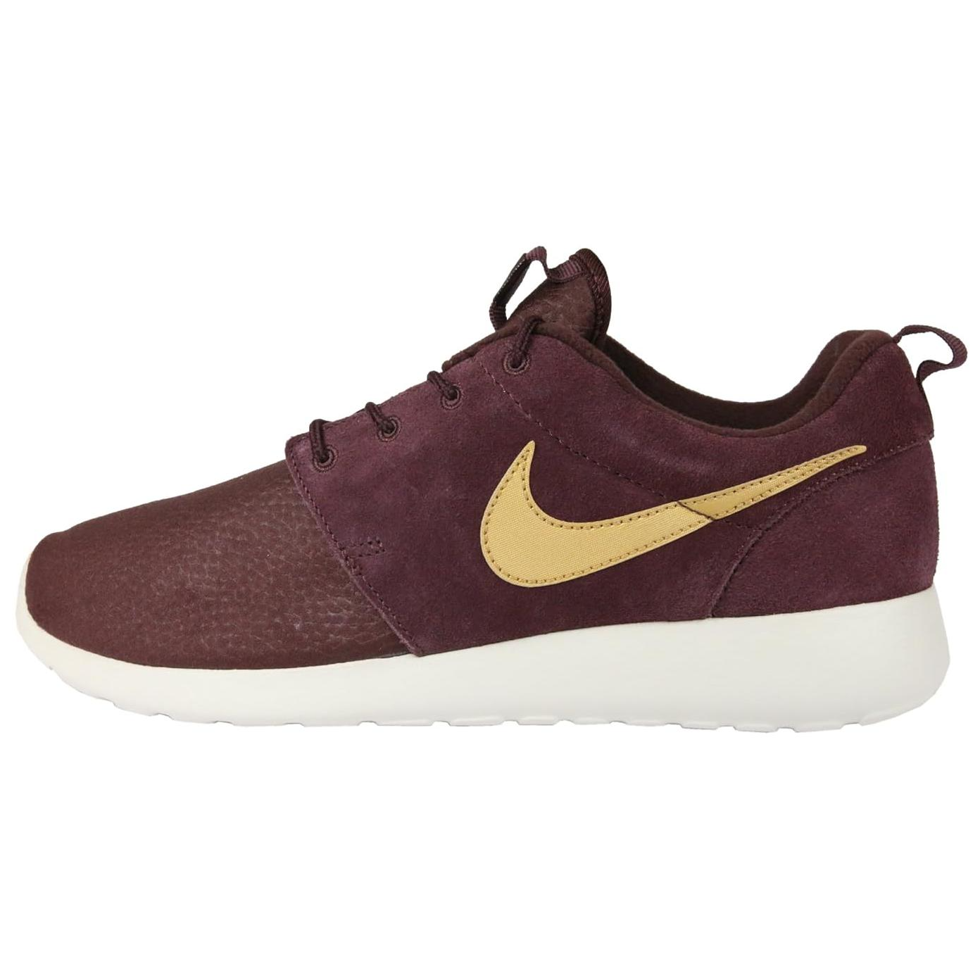 Buy 耐克Roshe One绒面革红褐色金属金 685280-270