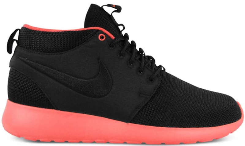 Nike Rosherun Mid 'Black Atomic Red' 599501-006