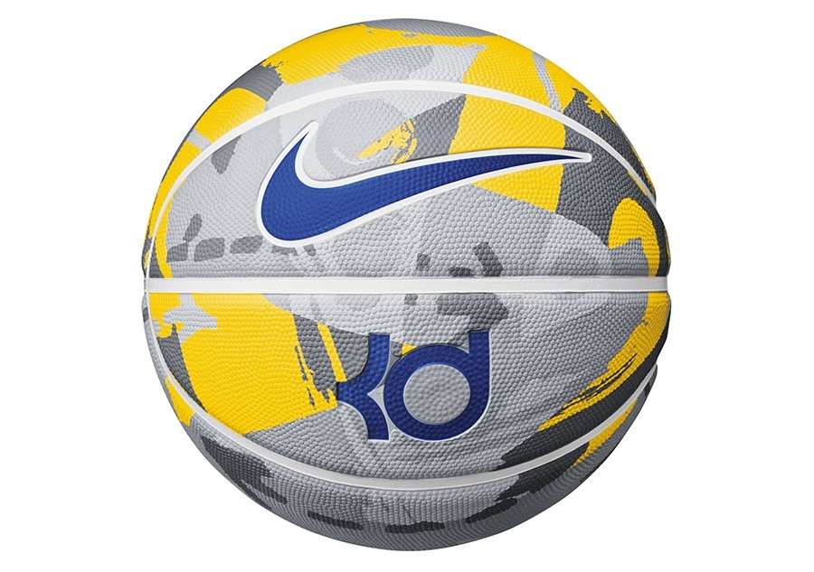 Nike Rubber Basketball Durant Yellow Grey Size 7 Training Ball BB0628-986-YC