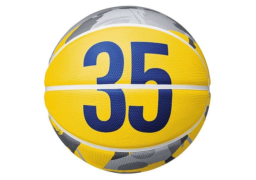 Lookbook 耐克杜兰特黄色灰色橡胶篮球7号训练球 BB0628-986-YC