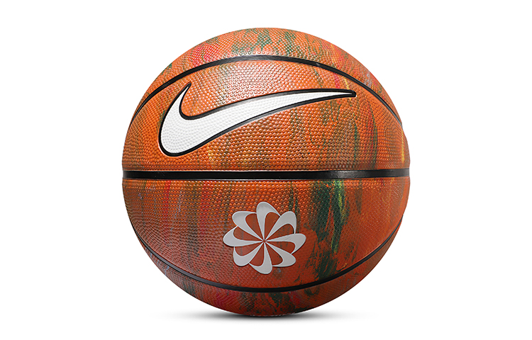 Nike Rubber Basketball High Bounce Non-Slip Durable Brown Graffiti Size 7 Unisex DR5095-987-BASKETBALL