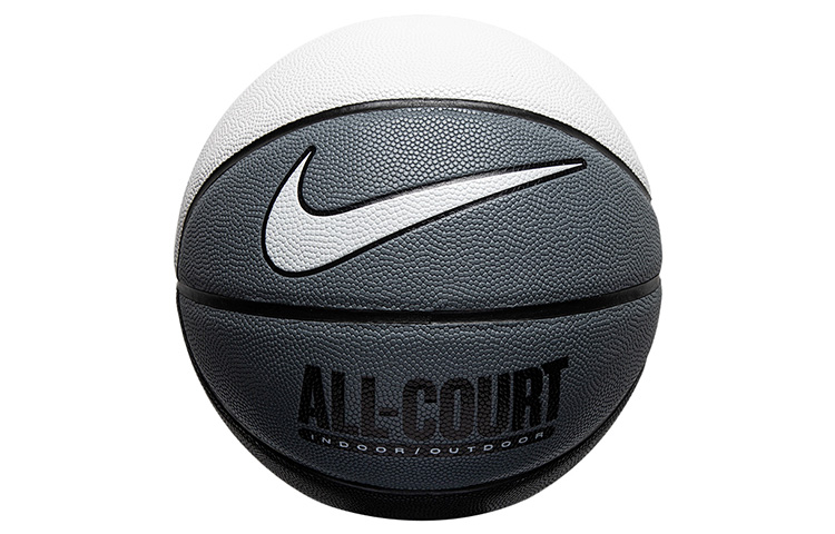Nike Rubber Basketball High Elasticity Waterproof Durable Black/White/Grey Size 7 DO8258-120