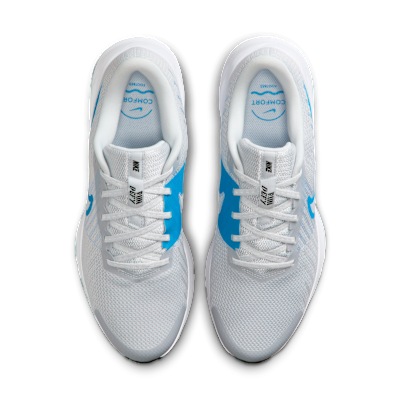 Shop Nike Run Defy Pure Platinum/Aluminium/Putih/Biru Hero HM9594-009