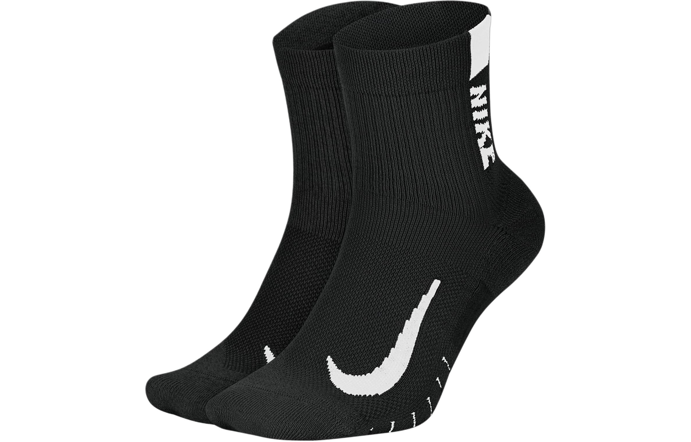 Nike Running Ankle Socks 2-Pack Unisex Casual Training Crew Socks SX7556-010