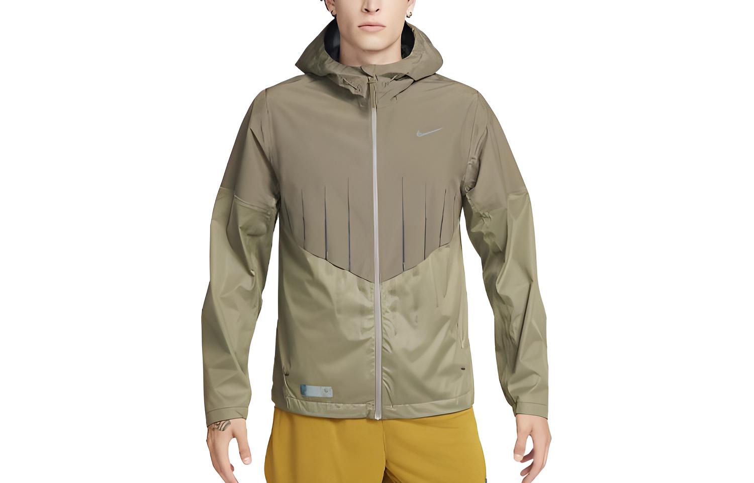 Nike Running Division Aerogami Reflective Patchwork Jacket Olive Green Men’s FD0410-222