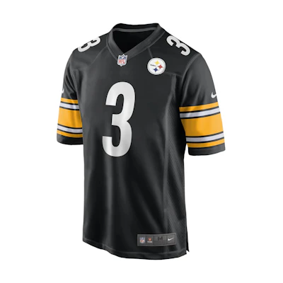 Nike Russell Wilson Pittsburgh Steelers V-Neck Dri-FIT Loose Jersey Black 67NMPTGH7LF-KZ4
