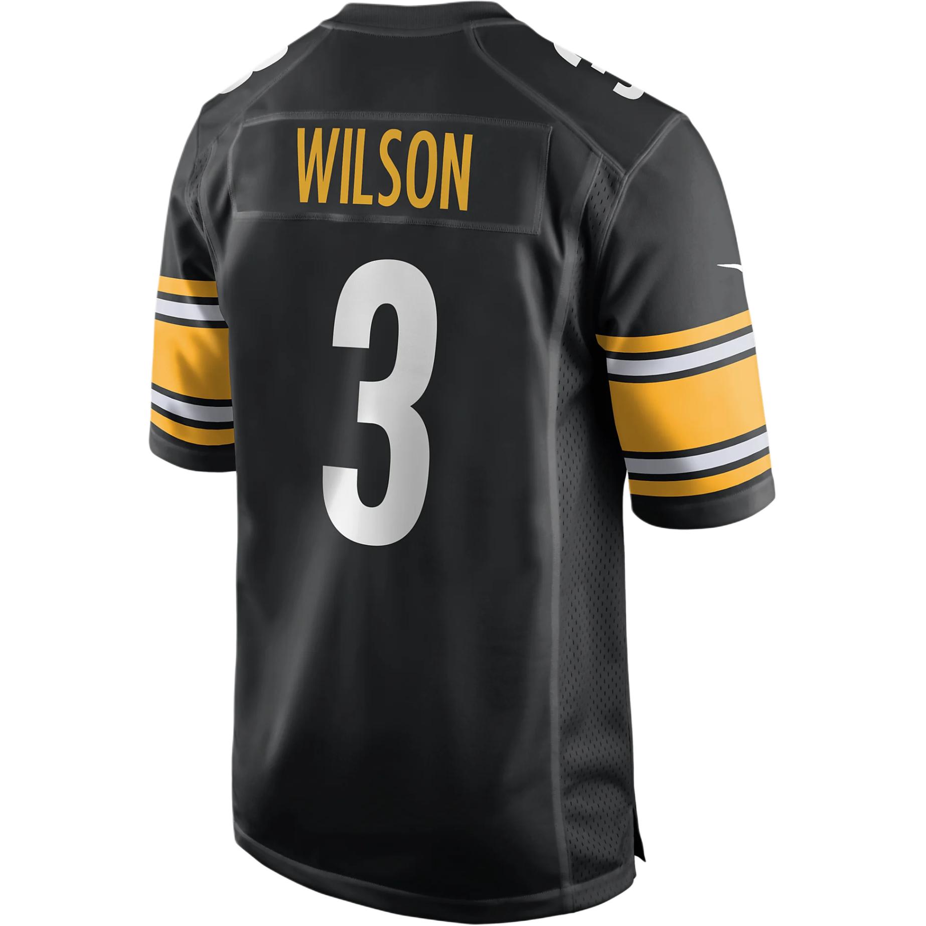 Lookbook ナイキ ラッセル・ウィルソン ピッツバーグ・スティーラーズ Vネック Dri-FIT ジャージ ブラック 67NMPTGH7LF-KZ4