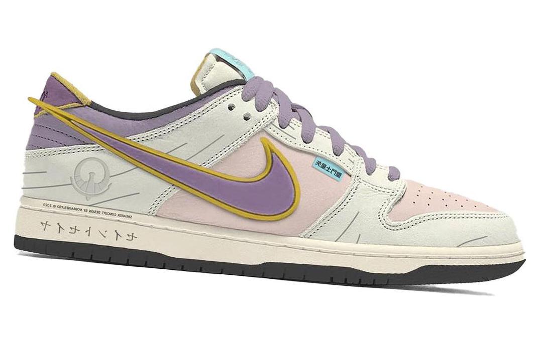 Order 《聖鬥士星矢》雅典娜 聯名配色 x Nike Dunk SB Low 飛翼系列 舒適 耐磨 低幫 板鞋 男女同款 白粉