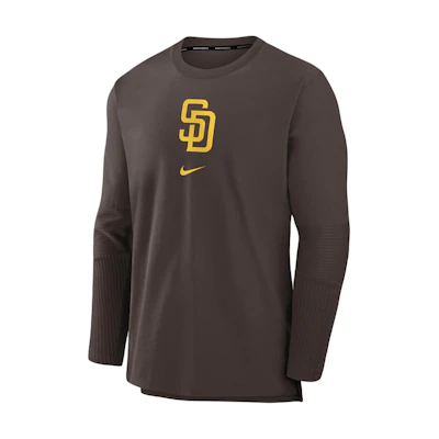 Nike San Diego Padres Authentic Collection Logo Brown Pullover Jacket for Men 015C927ZPYP-5Z2