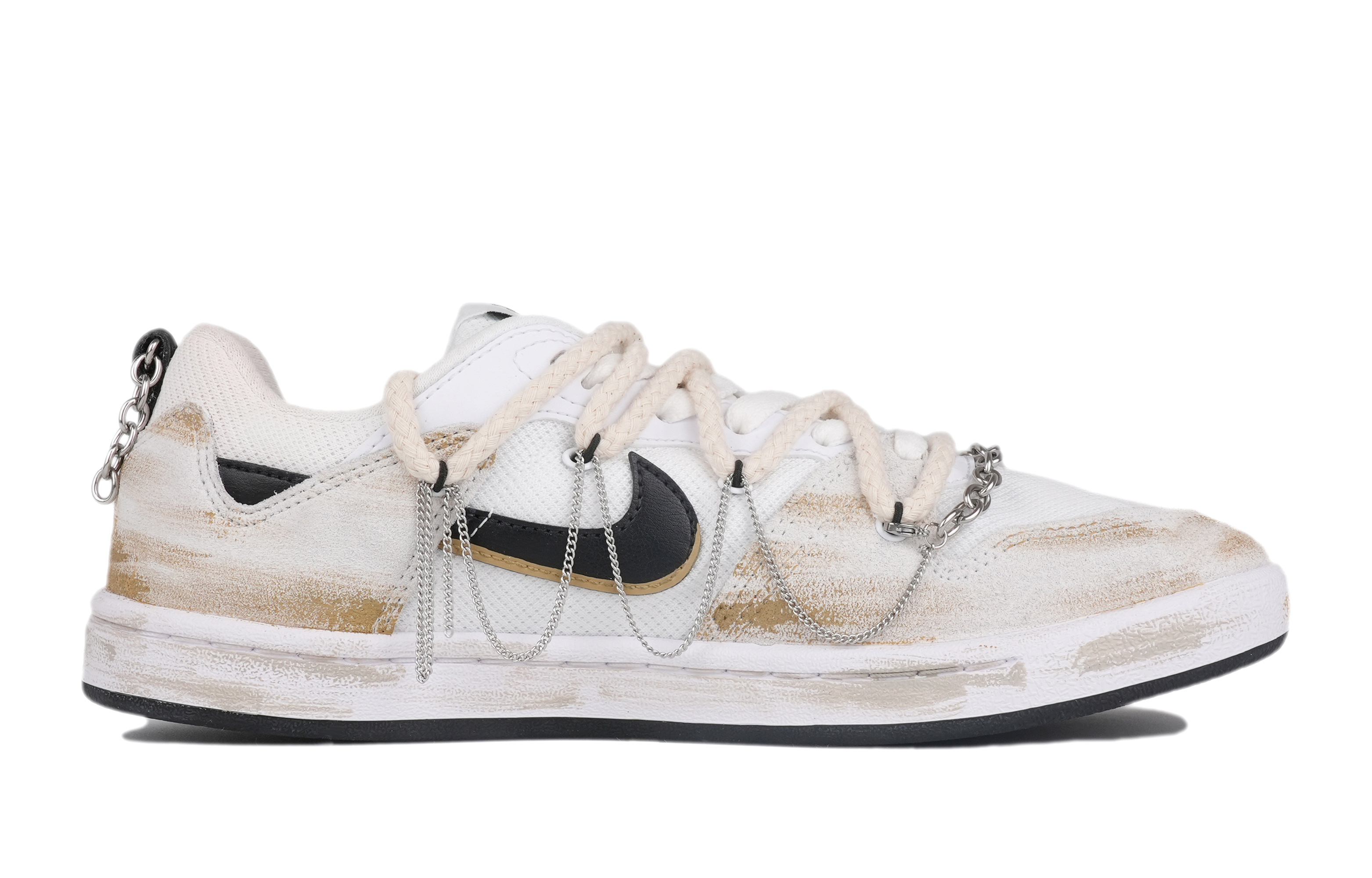 Order Nike SB Alleyoop 'Silver Chain Smiley Deconstructed' Perak Terurai CJ0882-100-486460