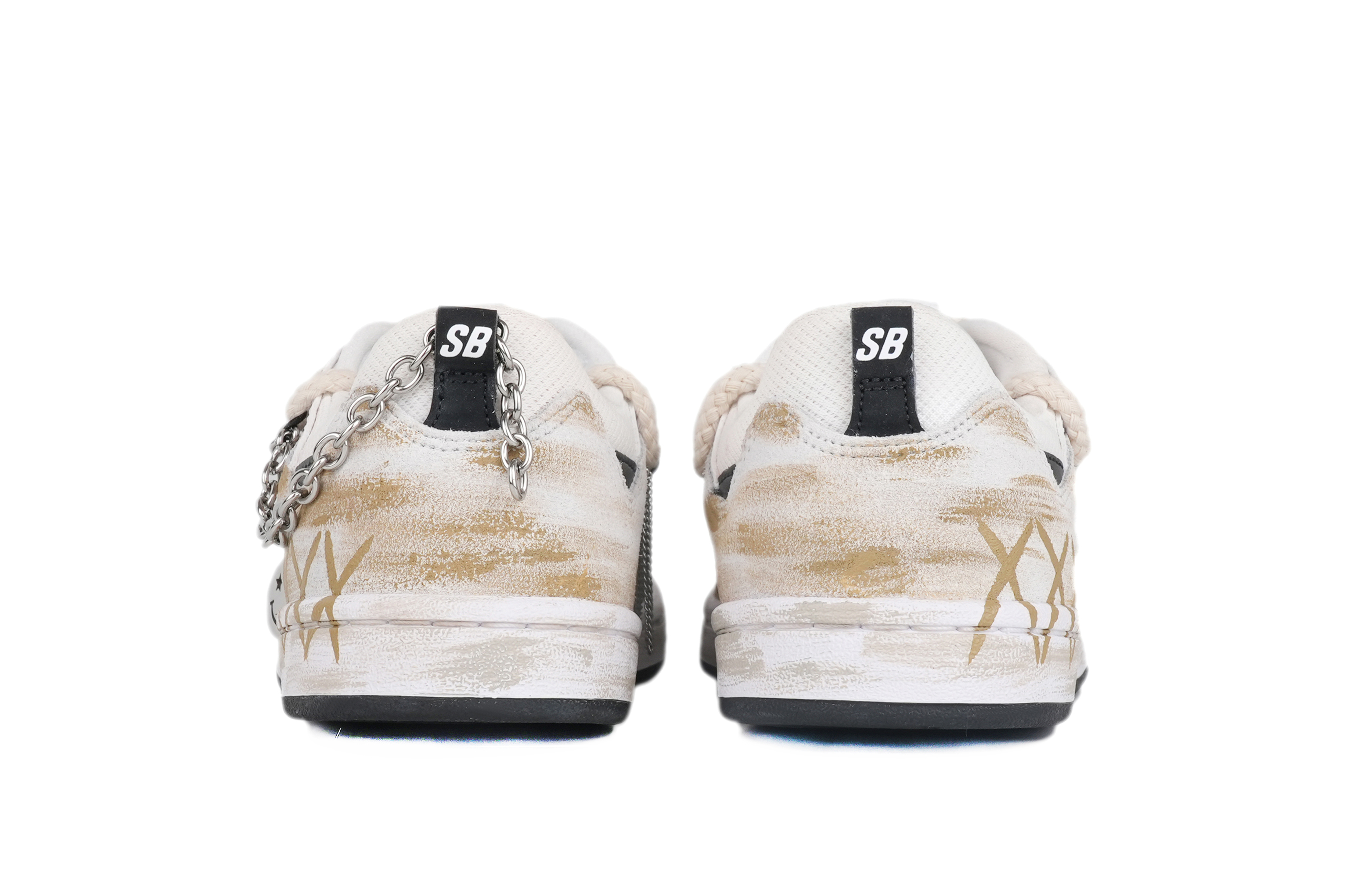 Shop Nike SB Alleyoop 'Silver Chain Smiley Deconstructed' Perak Terurai CJ0882-100-486460