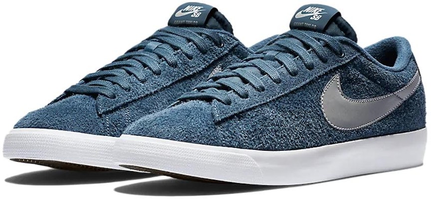 Nike SB Blazer Low GT 'Squadron Blue Metallic Silver' 704939-406 Lookbook Nike SB Blazer Low GT 'Squadron Blue Metallic Silver' 704939-406