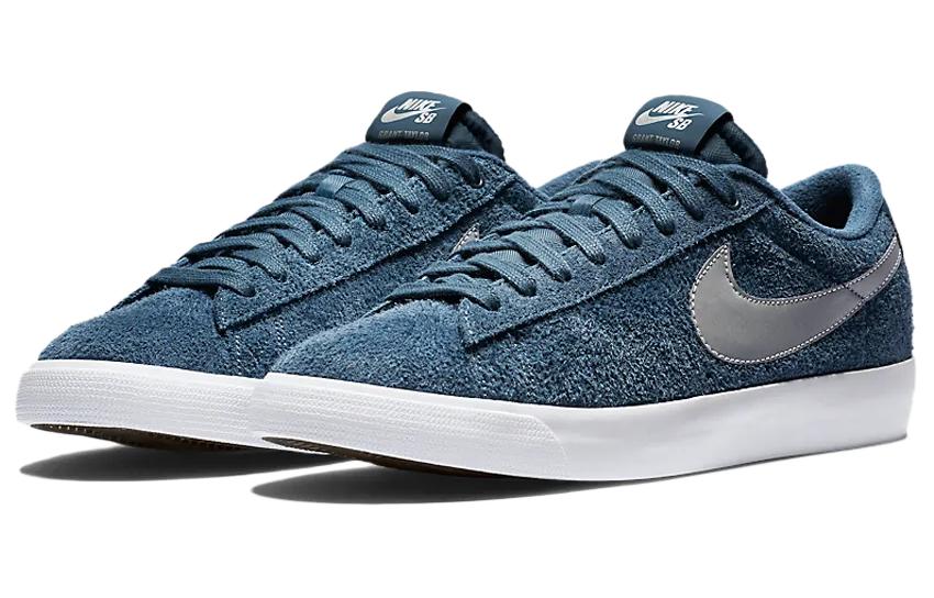 Lookbook Nike SB Blazer Low GT 'Biru Skuadron Perak Metalik' 704939-406