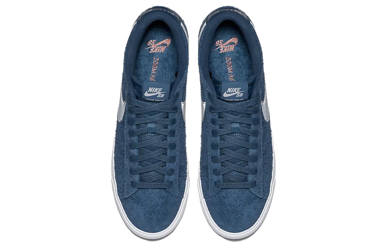Shop Nike SB Blazer Low GT 'Biru Skuadron Perak Metalik' 704939-406