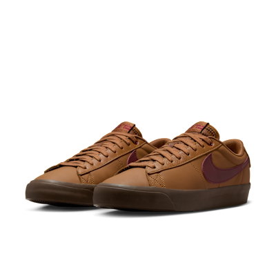 Details for Nike SB Blazer Low Pro GT 英倫棕/黑黃/深紅運動滑板鞋 DV1226-200
