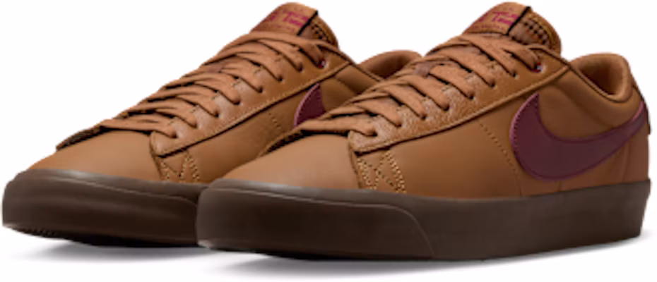 Nike SB Blazer Low Pro GT 英倫棕/黑黃/深紅運動滑板鞋 DV1226-200 Details for Nike SB Blazer Low Pro GT 英倫棕/黑黃/深紅運動滑板鞋 DV1226-200