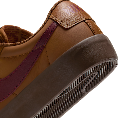 Cheap 耐克SB Blazer Low Pro GT浅棕黑黄深红色滑板鞋 DV1226-200