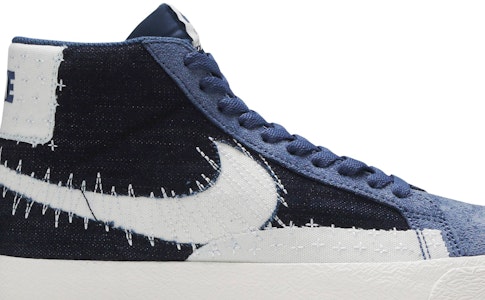 ナイキSB ブレザー ズーム ミッド プレミアム 刺し子ネイビー CT0715-400 Order ナイキSB ブレザー ズーム ミッド プレミアム 刺し子ネイビー CT0715-400