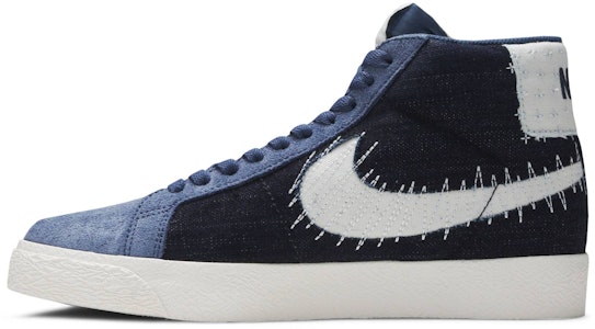 ナイキSB ブレザー ズーム ミッド プレミアム 刺し子ネイビー CT0715-400 Lookbook ナイキSB ブレザー ズーム ミッド プレミアム 刺し子ネイビー CT0715-400