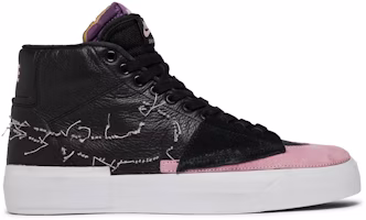 Nike SB Blazer Zoom Mid Edge 'Black Pink Rise' DA2189-002 Nike SB Blazer Zoom Mid Edge 'Black Pink Rise' DA2189-002