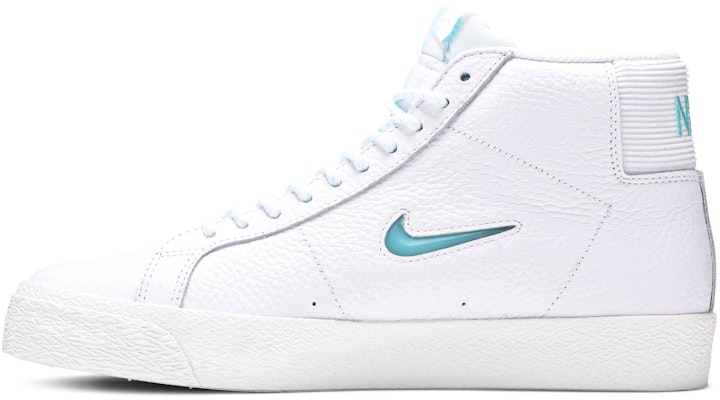 Nike SB Blazer Zoom Mid Premium 'White Glacier Ice Jewel' CU5283-100 Lookbook Nike SB Blazer Zoom Mid Premium 'White Glacier Ice Jewel' CU5283-100