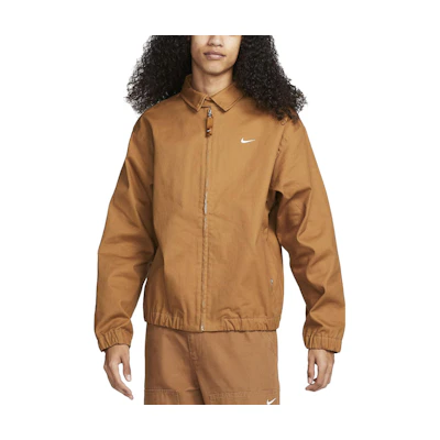 Nike SB Brown Full-Zip Logo Jacket Unisex Long-Sleeve Outerwear DQ6334-270