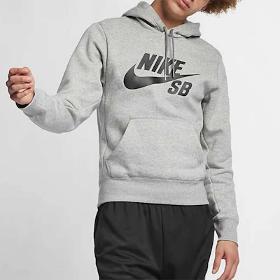 Nike SB Hoodie Abu-Abu Kasual Pullover AJ9734-063 Details for Nike SB Hoodie Abu-Abu Kasual Pullover AJ9734-063