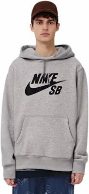 Nike SB Hoodie Abu-Abu Kasual Pullover AJ9734-063 Cheap Nike SB Hoodie Abu-Abu Kasual Pullover AJ9734-063