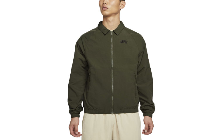 Nike SB Casual Workwear Skateboarding Woven Shirt Jacket Green CV4306-325