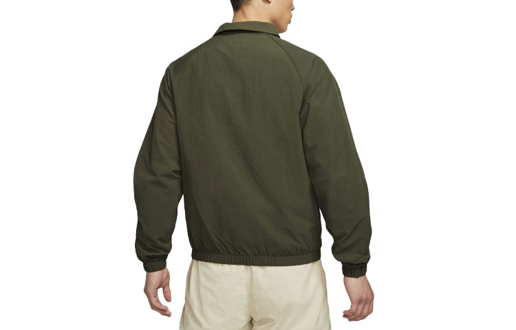 Lookbook 耐克SB休闲工装滑板衬衫夹克绿色 CV4306-325